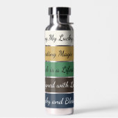 Modern St. Patrick’s Day Gradient ウォーターボトル (左面)