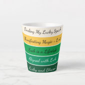 Modern St. Patrick’s Day Gradient カフェラテマグ (正面)