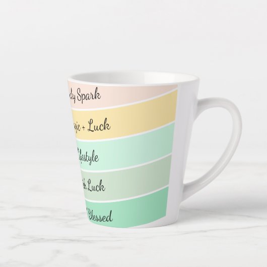 Modern St. Patrick’s Day Gradient カフェラテマグ (右)