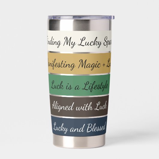 Modern St. Patrick’s Day Gradient 保温保冷タンブラー (左面)