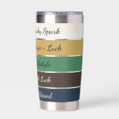 Modern St. Patrick’s Day Gradient 保温保冷タンブラー (背面)