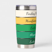 Modern St. Patrick’s Day Gradient 保温保冷タンブラー (正面)