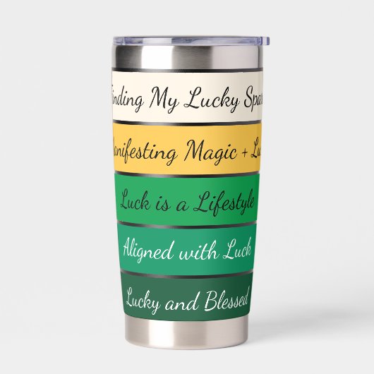 Modern St. Patrick’s Day Gradient 保温保冷タンブラー (左面)