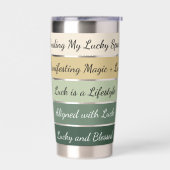 Modern St. Patrick’s Day Gradient 保温保冷タンブラー (左面)