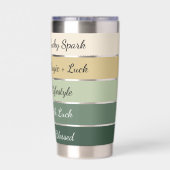 Modern St. Patrick’s Day Gradient 保温保冷タンブラー (背面)