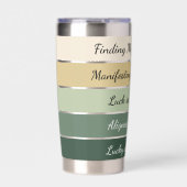 Modern St. Patrick’s Day Gradient 保温保冷タンブラー (正面)