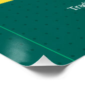 Modern St. Patrick's Day Party Custom Invitation ポスター (コーナー)