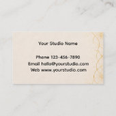 Modern Stained Glass Business Card | Luxury Salon 名刺 (裏面)