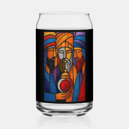 Modern Stained Glass Three Wise Men ガラス缶
