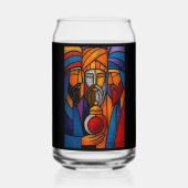 Modern Stained Glass Three Wise Men ガラス缶 (裏面)