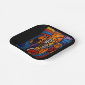 Modern Stained Glass Three Wise Men ペーパープレート (傾斜あり)
