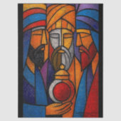 Modern Stained Glass Three Wise Men 薄葉紙 (正面)