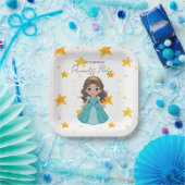 Modern Star and Disney Princess Birthday ペーパープレート (パーティー)