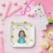 Modern Star and Disney Princess Birthday ペーパープレート (パーティー)