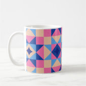 Modern Star Block Quilt コーヒーマグカップ (左)