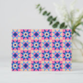 Modern Star Block Quilt サンキューカード (スタンド正面)