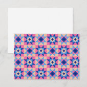 Modern Star Block Quilt サンキューカード (正面/裏面)