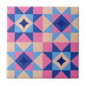 Modern Star Block Quilt タイル (正面)