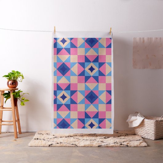 Modern Star Block Quilt ファブリック (インサイチュ)