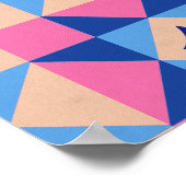 Modern Star Block Quilt ポスター (角)