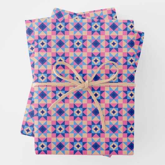 Modern Star Block Quilt ラッピングペーパーシート (インサイチュ)