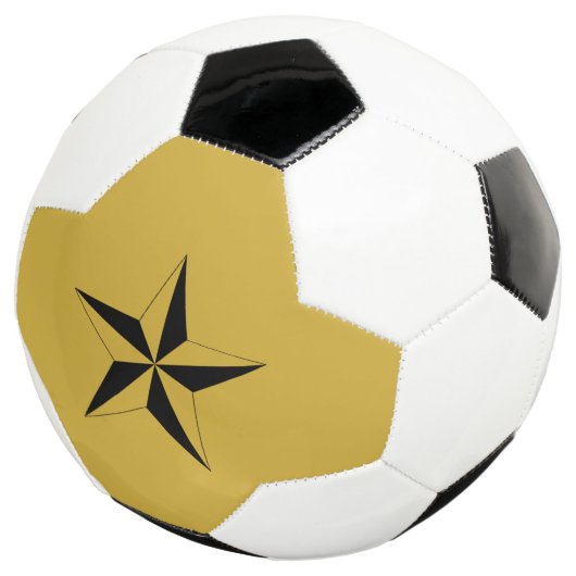 Modern Star Mark Soccer Ball with Unique Design サッカーボール (3/4)