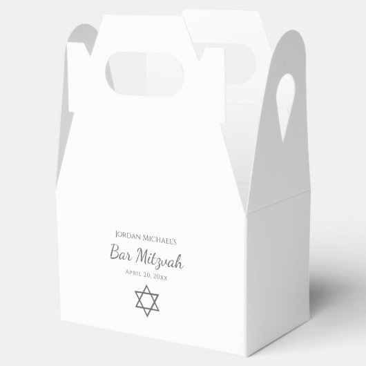Modern Star of David Simple Bat Mitzvah  フェイバーボックス (オープン)