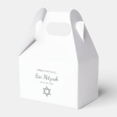 Modern Star of David Simple Bat Mitzvah  フェイバーボックス (正面サイド)