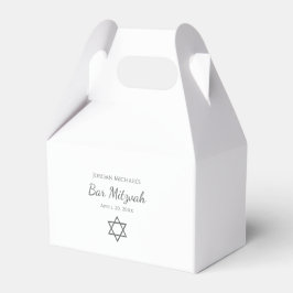 Modern Star of David Simple Bat Mitzvah  フェイバーボックス