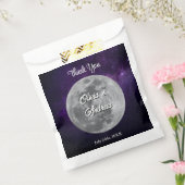 Modern Starry Night Full Monn Wedding Thank You フェイバーバッグ (封をした状態)