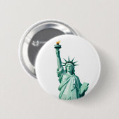 Modern Statue of Liberty Button 缶バッジ (正面&裏面)