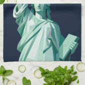 Modern Statue of Liberty Kitchen Towel キッチンタオル (折り畳み)