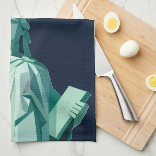 Modern Statue of Liberty Kitchen Towel キッチンタオル (四つ折り)