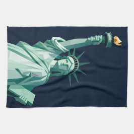 Modern Statue of Liberty Kitchen Towel キッチンタオル