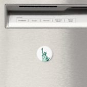 Modern Statue of Liberty Magnet マグネット (インサイチュ (食洗機))