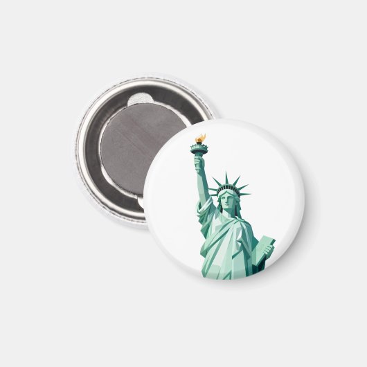 Modern Statue of Liberty Magnet マグネット (正面/裏面)