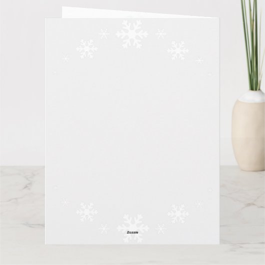 Modern Steampunk Santa and Robot Reindeer Holiday  カード (裏面)