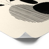 Modern Still Life – Minimalist Botanical Print ポスター (角)