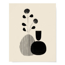Modern Still Life – Minimalist Botanical Print