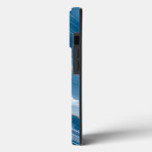 Modern Stone Dusty Blue Marble Case-Mate iPhoneケース (裏面 / 左)