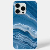 Modern Stone Dusty Blue Marble Case-Mate iPhoneケース (裏面)
