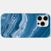 Modern Stone Dusty Blue Marble Case-Mate iPhoneケース (裏面 (横))