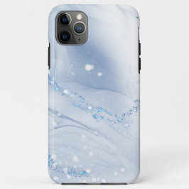 Modern Stone Dusty Blue Marble iPhone 11 Pro Maxケース