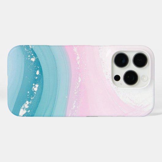 Modern Stone Dusty Blue Marble Case-Mate iPhoneケース (裏面 (横))