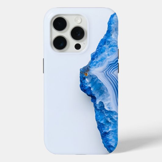 Modern Stone Dusty Blue Marble Case-Mate iPhoneケース (裏面)
