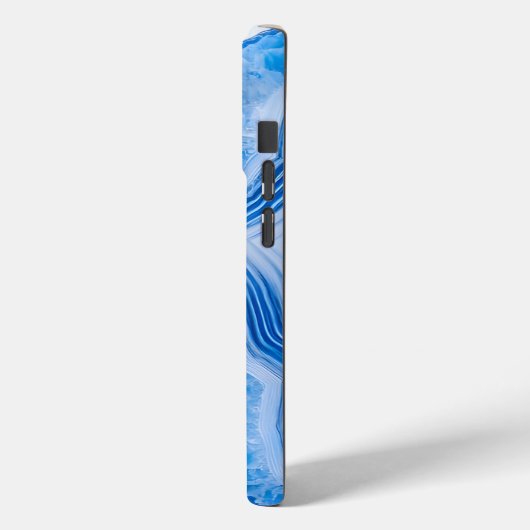 Modern Stone Dusty Blue Marble Case-Mate iPhoneケース (裏面 / 左)