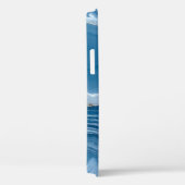 Modern Stone Dusty Blue Marble Case-Mate iPhoneケース (裏面 / 右)