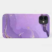 Modern Stone Dusty Blue Marble Case-Mate iPhoneケース (裏面(横))