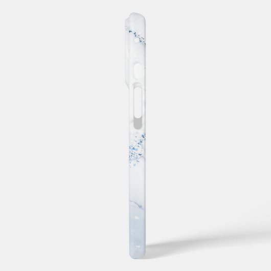 Modern Stone Dusty Blue Marble Case-Mate iPhoneケース (裏面 / 左)
