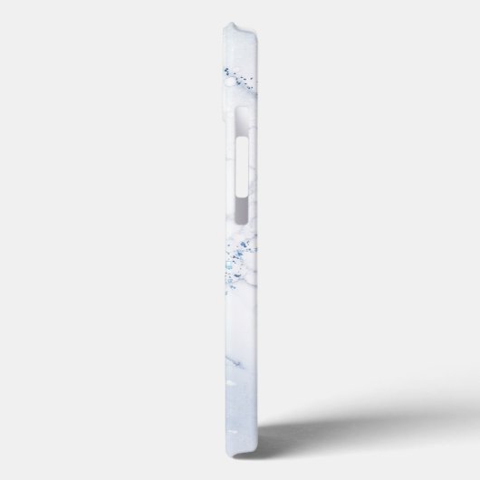 Modern Stone Dusty Blue Marble Case-Mate iPhoneケース (裏面 / 左)
